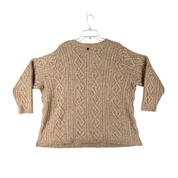 Soft Surroundings Womens 24 Size Cable Knit Boyfriend Sweater Wool Cashmere - Picture 10 of 10